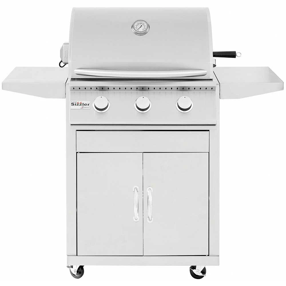 Summerset Grills Sizzler 26-Inch 3-Burner Freestanding Natural Gas Grill 3 Summerset Grills Sizzler 26-Inch 3-Burner Freestanding Natural Gas Grill