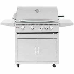 Summerset Grills Sizzler 32-Inch 4-Burner Freestanding Propane Gas Grill With Rear Infrared Burner