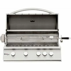Summerset Grills Sizzler 32-Inch 4-Burner Built-In Natural Gas Grill With Rear Infrared Burner
