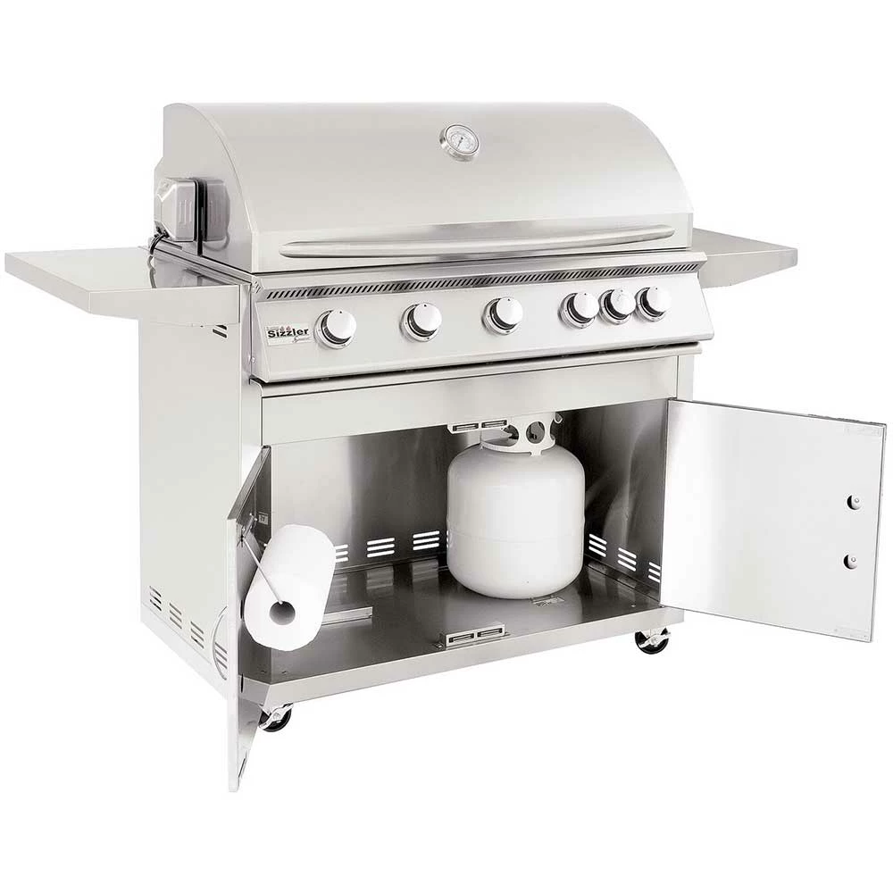 Summerset Grills Sizzler 40-Inch 5-Burner Freestanding Natural Gas Grill With Rear Infrared Burner 4 Summerset Grills Sizzler 40-Inch 5-Burner Freestanding Natural Gas Grill With Rear Infrared Burner - Image 2