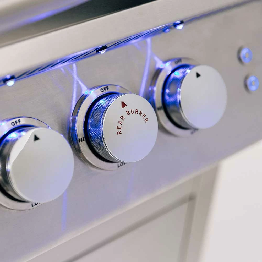 Summerset Grills Sizzler Pro 32-Inch 4-Burner Freestanding Natural Gas Grill With Rear Infrared Burner 7 Summerset Grills Sizzler Pro 32-Inch 4-Burner Freestanding Natural Gas Grill With Rear Infrared Burner - Image 5