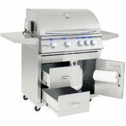 Summerset Grills Sizzler Pro 32-Inch 4-Burner Freestanding Natural Gas Grill With Rear Infrared Burner 13 Summerset Grills Sizzler Pro 32-Inch 4-Burner Freestanding Natural Gas Grill With Rear Infrared Burner -BBQDIRECT Shop Summerset Grills SIZPRO32 NG CART SIZ32 DC Sizzler Pro 32 Inch 4 Burner Freestanding Natural Gas Grill with Rear Infrared Burner Open
