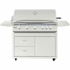 Summerset Grills Sizzler Pro 40-Inch 5-Burner Freestanding Natural Gas Grill With Rear Infrared Burner