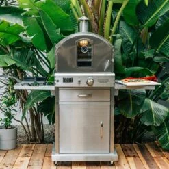 Summerset Grills Freestanding Propane Gas Stainless Steel Outdoor Pizza Oven 19 Summerset Grills Freestanding Propane Gas Stainless Steel Outdoor Pizza Oven -BBQDIRECT Shop Summerset Grills SS OVFS LP Freestanding Propane Gas Stainless Steel Outdoor Pizza Oven Lifestyle