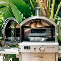 Summerset Grills Freestanding Propane Gas Stainless Steel Outdoor Pizza Oven 21 Summerset Grills Freestanding Propane Gas Stainless Steel Outdoor Pizza Oven -BBQDIRECT Shop Summerset Grills SS OVFS LP Freestanding Propane Gas Stainless Steel Outdoor Pizza Oven Open