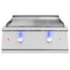Summerset Grills Sizzler Pro 30-Inch 2-Burner Built-In Natural Gas Commercial Style Flat Top Griddle -BBQDIRECT Shop Summerset Grills Sizzler Pro 30 Inch 2 Burner Built In Natural Gas Commercial Style Flat Top Griddle