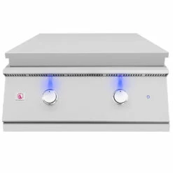 Summerset Grills Sizzler Pro 30-Inch 2-Burner Built-In Natural Gas Commercial Style Flat Top Griddle -BBQDIRECT Shop Summerset Grills Sizzler Pro 30 Inch 2 Burner Built In Natural Gas Commercial Style Flat Top Griddle Lid