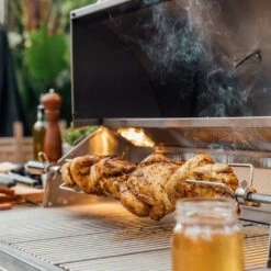 Summerset Grills Sizzler Pro 32-Inch 4-Burner Built-In Natural Gas Grill With Rear Infrared Burner 17 Summerset Grills Sizzler Pro 32-Inch 4-Burner Built-In Natural Gas Grill With Rear Infrared Burner -BBQDIRECT Shop Summerset Grills Sizzler Pro Gas Grill with Rear Infrared Burner Lifestyle Rotisserie Kit 1