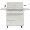 Summerset Grills TRL 32-Inch 3-Burner Deluxe Freestanding Natural Gas Grill With Rear Infrared Burner -BBQDIRECT Shop Summerset Grills TRL32 NG CART TRL32 DC TRL 32 Inch 3 Burner Deluxe Freestanding Natural Gas Grill with Rear Infrared Burner