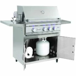 Summerset Grills TRL 32-Inch 3-Burner Freestanding Natural Gas Grill With Rear Infrared Burner -BBQDIRECT Shop Summerset Grills TRL32 NG CART TRL32 TRL 32 Inch 3 Burner Freestanding Natural Gas Grill with Rear Infrared Burner Open