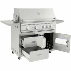 Summerset Grills TRL 38-Inch 4-Burner Deluxe Freestanding Propane Gas Grill With Rear Infrared Burner 13 Summerset Grills TRL 38-Inch 4-Burner Deluxe Freestanding Propane Gas Grill With Rear Infrared Burner -BBQDIRECT Shop Summerset Grills TRL38 LP CART TRL38 DC TRL 38 Inch 4 Burner Deluxe Freestanding Propane Gas Grill with Rear Infrared Burner Open 1