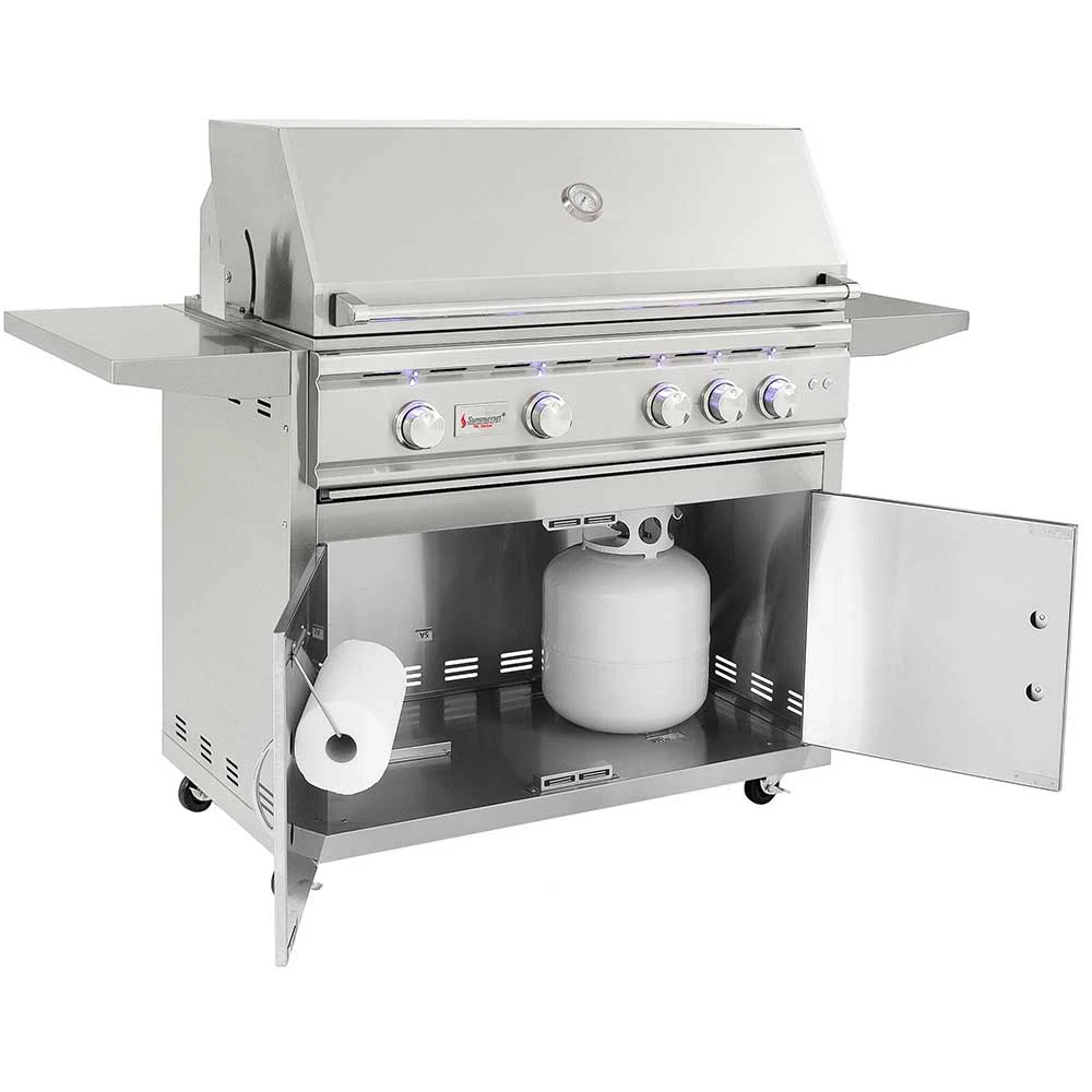 Summerset Grills TRL 38-Inch 4-Burner Freestanding Propane Gas Grill With Rear Infrared Burner 4 Summerset Grills TRL 38-Inch 4-Burner Freestanding Propane Gas Grill With Rear Infrared Burner - Image 2