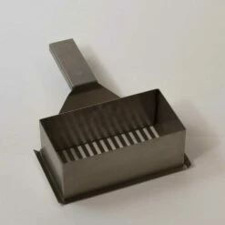 TEC Grills 4 X 6 Small Stainless Steel Meatloaf Pan For Patio FR, Sterling Patio FR, Searmaster FR, G-Sport FR, And Cherokee FR Series Grills -BBQDIRECT Shop TEC MTLOAFSM meatloaf pan handle detached 1