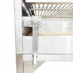 Tagwood BBQ 50-Inch Freestanding Stainless Steel Santa Maria Argentine Charcoal Grill With Lid 17 Tagwood BBQ 50-Inch Freestanding Stainless Steel Santa Maria Argentine Charcoal Grill With Lid -BBQDIRECT Shop Tagwood BBQ Freestanding Stainless Santa Maria Argentine Charcoal Grill BBQ01SS Crank