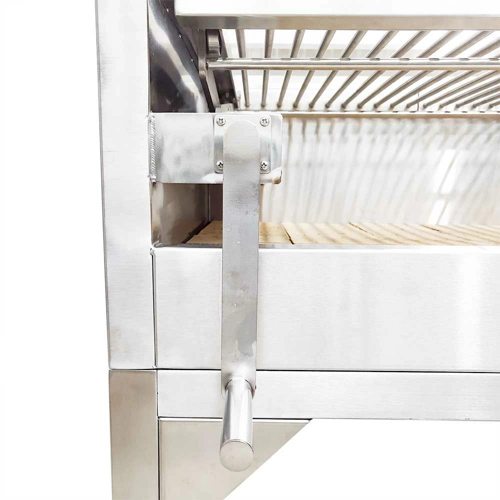 Tagwood BBQ 50-Inch Freestanding Stainless Steel Santa Maria Argentine Charcoal Grill With Lid 8 Tagwood BBQ 50-Inch Freestanding Stainless Steel Santa Maria Argentine Charcoal Grill With Lid - Image 6