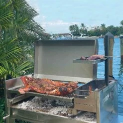 Tagwood BBQ 50-Inch Freestanding Stainless Steel Santa Maria Argentine Charcoal Grill With Lid 14 Tagwood BBQ 50-Inch Freestanding Stainless Steel Santa Maria Argentine Charcoal Grill With Lid -BBQDIRECT Shop Tagwood BBQ Freestanding Stainless Santa Maria Argentine Charcoal Grill BBQ01SS Lifestyle Meal Cook