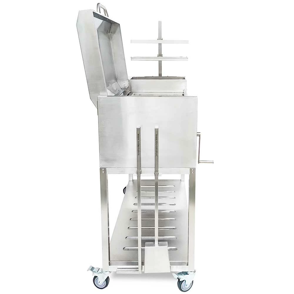 Tagwood BBQ 50-Inch Freestanding Stainless Steel Santa Maria Argentine Charcoal Grill With Lid 9 Tagwood BBQ 50-Inch Freestanding Stainless Steel Santa Maria Argentine Charcoal Grill With Lid - Image 7