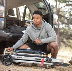 Weber Grills Traveler Portable Propane Gas Grill - Stealth -BBQDIRECT Shop Traveler PDP Features 1