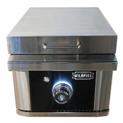 Wildfire Ranch Pro 17,000 BTU Black 304 Stainless Steel Built-In Natural Gas Flat Top Side Griddle -BBQDIRECT Shop WF 15 GRIDDLE w COVER sm