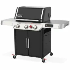 Weber Grills Genesis EX-325s Propane Gas Smart Grill With Sear Burner - Black 14 Weber Grills Genesis EX-325s Propane Gas Smart Grill With Sear Burner - Black -BBQDIRECT Shop Weber GENESIS 35510001 EX 325s Propane Gas Smart Grill with Sear Burner Black angled 2