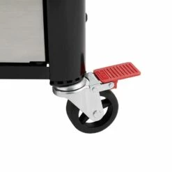 Weber Grills Genesis SX-335 Propane Gas Smart Grill With Sear Burner & Side Burner - Stainless Steel -BBQDIRECT Shop Weber GENESIS 35510001 EX 325s Propane Gas Smart Grill with Sear Burner Black locking caster detail