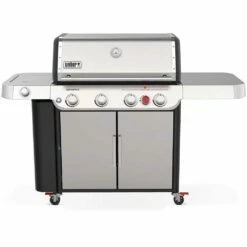 Weber Grills Genesis S-435 Propane Gas Grill With Sear Burner & Side Burner - Stainless Steel
