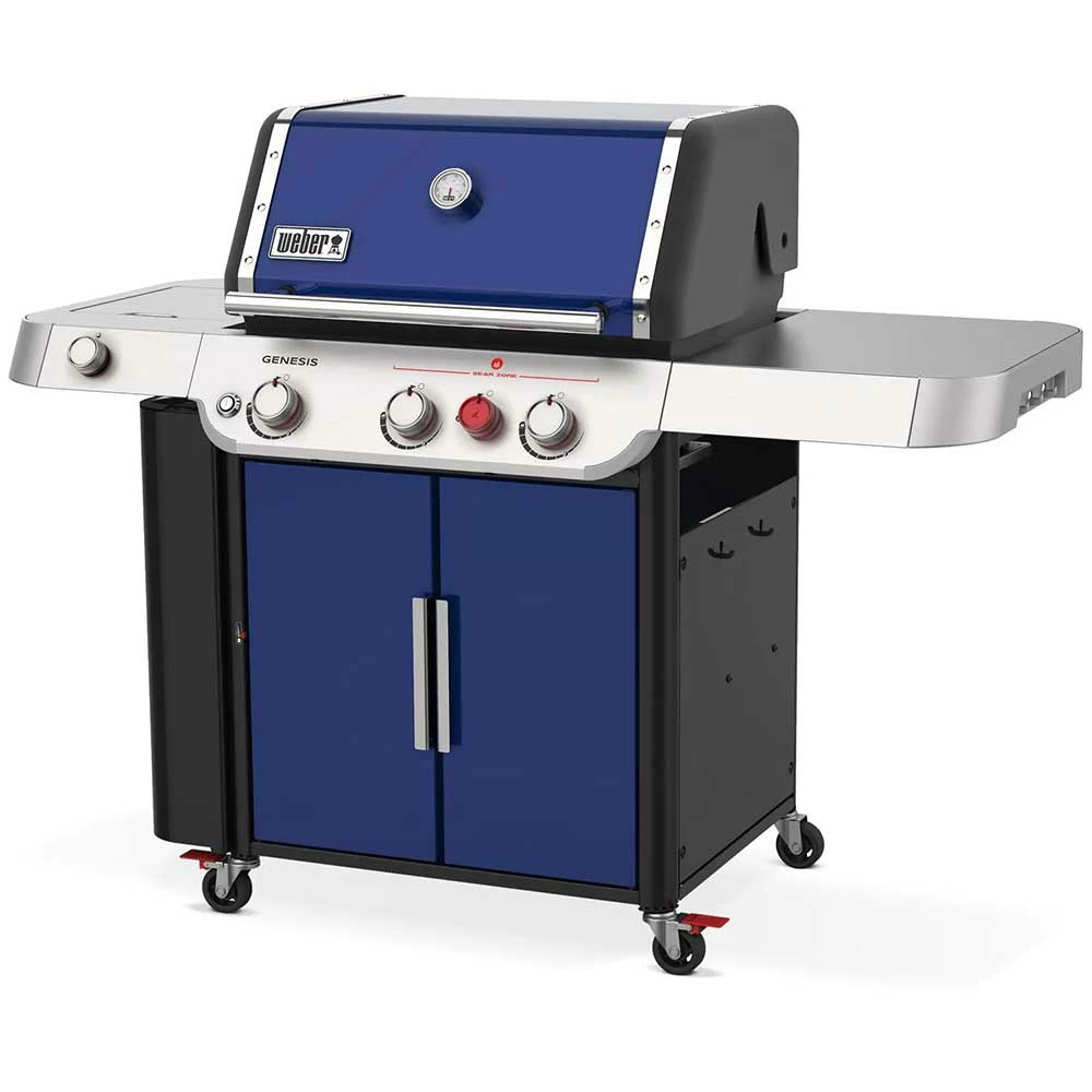 Weber Grills Genesis E-335 Natural Gas Grill With Sear Burner & Side Burner - Deep Ocean Blue 5 Weber Grills Genesis E-335 Natural Gas Grill With Sear Burner & Side Burner - Deep Ocean Blue - Image 3