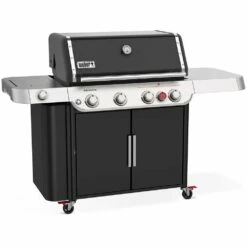 Weber Grills Genesis E-435 Natural Gas Grill With Sear Burner & Side Burner - Black 13 Weber Grills Genesis E-435 Natural Gas Grill With Sear Burner & Side Burner - Black -BBQDIRECT Shop Weber GENESIS 38410001 E 435 natural Gas Grill with Sear Burner Side Burner Black angled