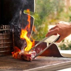 Weber Grills Genesis II S-315 Natural Gas Grill - Stainless Steel -BBQDIRECT Shop Weber Genesis II S 315 grilling steak