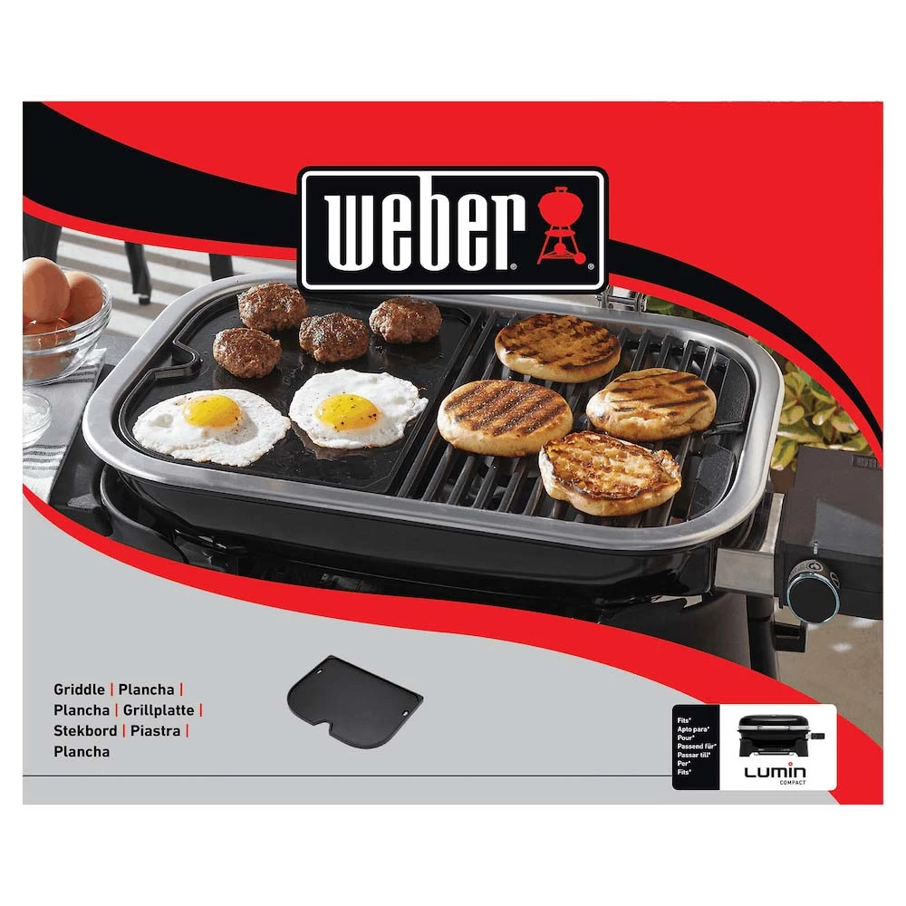 Weber Grills Cast Iron Griddle Insert For Weber Lumin 2000 Electric Grills 5 Weber Grills Cast Iron Griddle Insert For Weber Lumin 2000 Electric Grills - Image 3