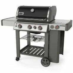 Weber Grills Genesis II E-330 Propane Gas Grill With Sear Burner & Side Burner - Black -BBQDIRECT Shop Weber Grills Genesis II E 330 Propane Gas Grill with Sear Burner and Side Burner Black 61012001 Angle