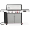 Weber Grills Genesis SPX-435 Natural Gas Smart Grill With Sear Burner & Side Burner - Stainless Steel -BBQDIRECT Shop Weber Grills Genesis SPX 435 Natural Gas Smart Grill with Sear Burner and Side Burner Stainless Steel
