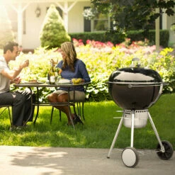 Weber Grills Master Touch 22-Inch Charcoal Grill With Gourmet BBQ System Cooking Grate - Black 15 Weber Grills Master Touch 22-Inch Charcoal Grill With Gourmet BBQ System Cooking Grate - Black -BBQDIRECT Shop Weber Grills Master Touch 22 Inch Charcoal Grill Black 14501001 Lifestyle
