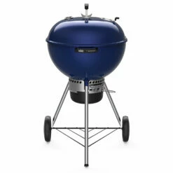 Weber Grills Master Touch 22-Inch Charcoal Grill With Gourmet BBQ System Cooking Grate - Deep Ocean Blue