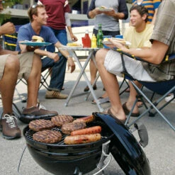 Weber Grills Smokey Joe Premium 14-Inch Portable Charcoal Grill - Black -BBQDIRECT Shop Weber Grills Smokey Joe Premium 14 Inch Portable Charcoal Grill Black 40020 Lifestyle 1