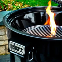 Weber Grills Summit 24-Inch Kamado E6 Charcoal Grill With Stand - Updated Model -BBQDIRECT Shop Weber Grills Summit 24 Inch Kamado E6 Charcoal Grill 18201001 Lifestyle 4