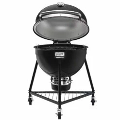 Weber Grills Summit 24-Inch Kamado E6 Charcoal Grill With Stand - Updated Model -BBQDIRECT Shop Weber Grills Summit 24 Inch Kamado E6 Charcoal Grill 18201001 Open Top