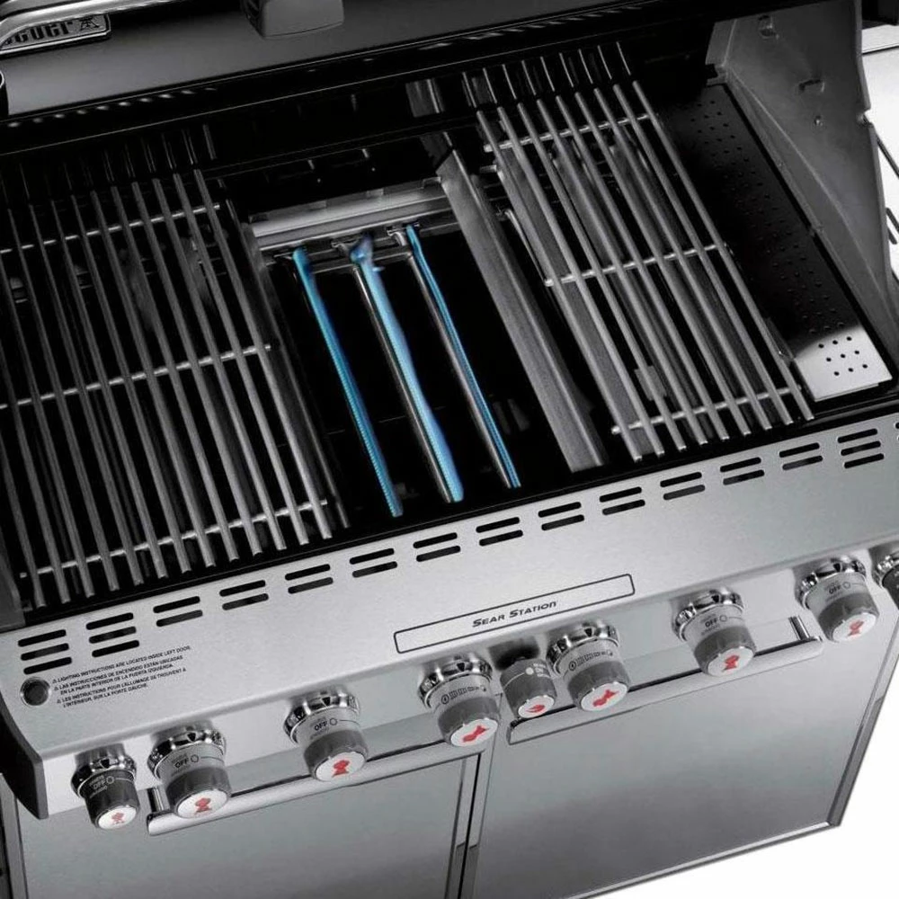 Weber Grills Summit Grill Center Propane Gas Grill With Rotisserie, Sear Burner, And Side Burner - Stainless Steel 6 Weber Grills Summit Grill Center Propane Gas Grill With Rotisserie, Sear Burner, And Side Burner - Stainless Steel - Image 4