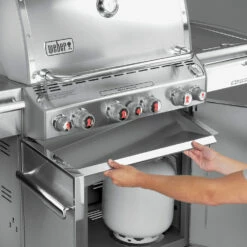 Weber Grills Summit S-470 Propane Gas Grill With Rotisserie, Sear Burner, And Side Burner -BBQDIRECT Shop Weber Grills Summit S 470 Propane Gas Grill with Rotisserie Sear Burner and Side Burner 7170001 Drip Tray