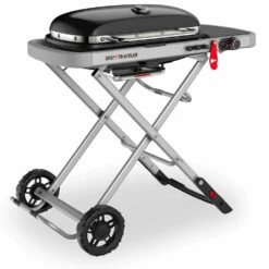Weber Grills Traveler Portable Propane Gas Grill - Black 15 Weber Grills Traveler Portable Propane Gas Grill - Black -BBQDIRECT Shop Weber Grills Traveler Portable Propane Gas Grill Black 9010001 Angle