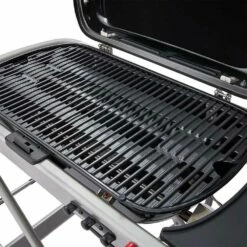 Weber Grills Traveler Portable Propane Gas Grill - Bright Red -BBQDIRECT Shop Weber Grills Traveler Portable Propane Gas Grill Black 9010001 Cooking Grate