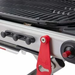 Weber Grills Traveler Portable Propane Gas Grill - Stealth -BBQDIRECT Shop Weber Grills Traveler Portable Propane Gas Grill Black 9010001 Lock Lever 2