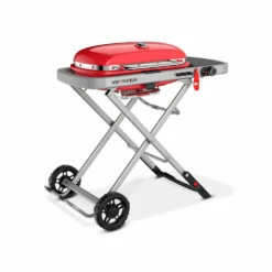 Weber Grills Traveler Portable Propane Gas Grill - Bright Red -BBQDIRECT Shop Weber Grills Traveler Portable Propane Gas Grill Bright Red 3