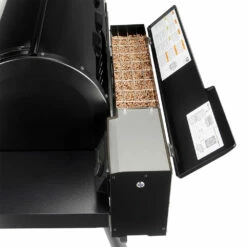 Weber Grills SmokeFire EPX6 Stealth Edition 36-Inch Wi-Fi Enabled Wood Fired Pellet Grill 21 Weber Grills SmokeFire EPX6 Stealth Edition 36-Inch Wi-Fi Enabled Wood Fired Pellet Grill -BBQDIRECT Shop Weber SmokeFire EPX6 STEALTH hopper detail