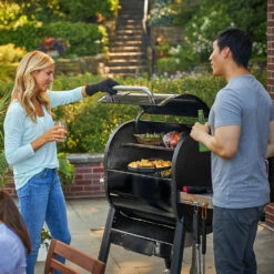 Weber Grills SmokeFire EX4 24-Inch Wi-Fi Enabled Wood Fired Pellet Grill - 2nd Generation -BBQDIRECT Shop Weber SmokeFire EX4 24 Inch Wi Fi Enabled Wood Fired Pellet Grill 2nd Generation 22510201 Lifestyle Cooking Group