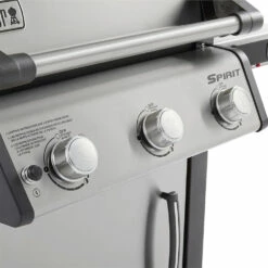 Weber Grills Spirit SX-315 Freestanding Propane Gas Smart Grill - Stainless Steel -BBQDIRECT Shop Weber Spirit SX 315 handle knobs
