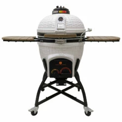 Icon Grills 400 Series Vision XR402 Deluxe Freestanding Ceramic Kamado Grill - White