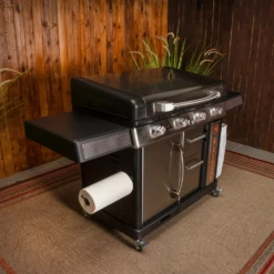 Blackstone Griddle Culinary Pro Cabinet 36-in 4-Burner Freestanding Propane Gas Commercial Style Flat Top Grill -BBQDIRECT Shop blackstone 36 inch culinary griddle 1902 side view Copy