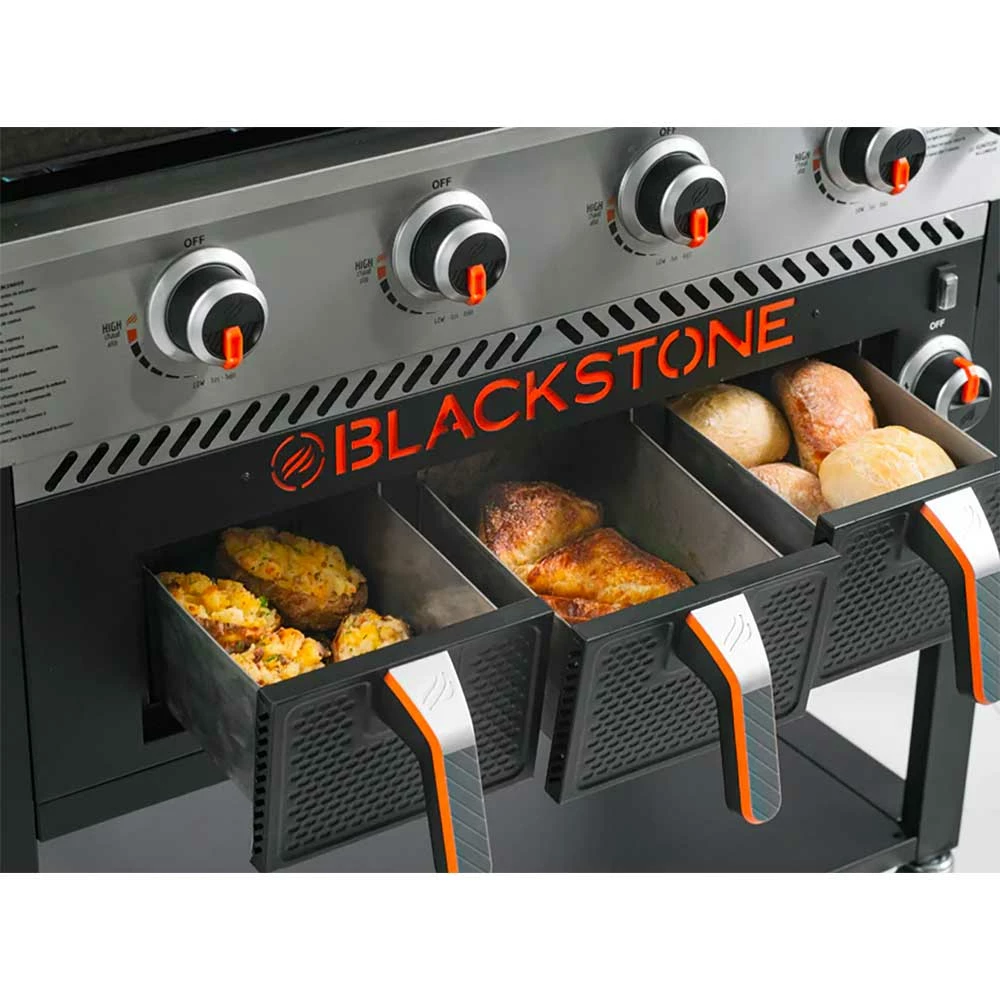 Blackstone Griddle Patio Cabinet 36-in 4-Burner Freestanding Propane Gas Commercial Style Flat Top Grill With Air Fryer 5 Blackstone Griddle Patio Cabinet 36-in 4-Burner Freestanding Propane Gas Commercial Style Flat Top Grill With Air Fryer - Image 3