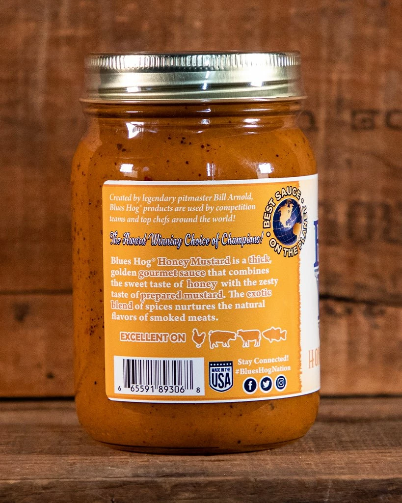 Blues Hog Honey Mustard - Pint Jar 4 Blues Hog Honey Mustard - Pint Jar - Image 2
